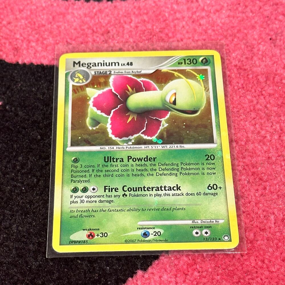 Meganium #13 – Pokémon Mysterious Treasures – As Pictured